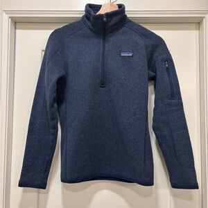 Patagonia Navy Quarter Zip Better Sweater